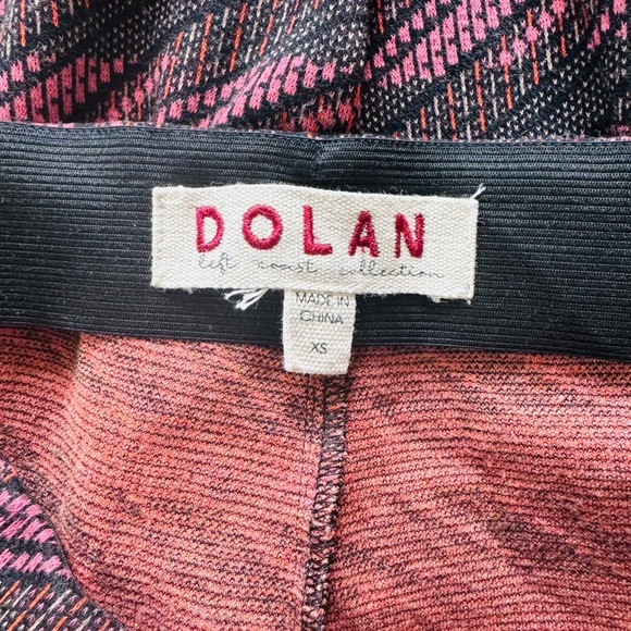 Women's Dolan Pink and Black Casual Bottoms with Zigzag Pattern Trousers Size XS - Picture 2 of 5